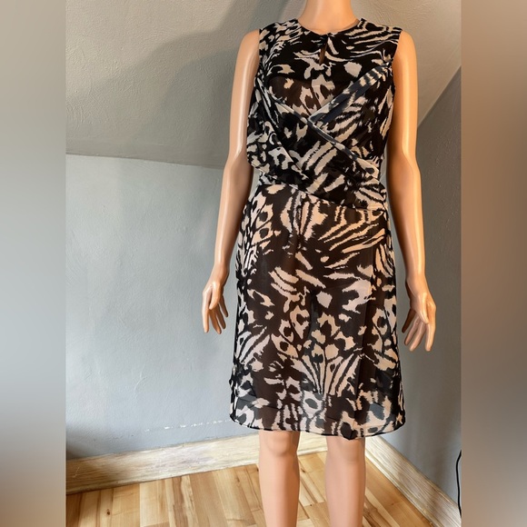 Gottex Miss Butterfly High Neck Sleeveless Sheer Beach Dress Cover-Up Medium NWT - Picture 7 of 8